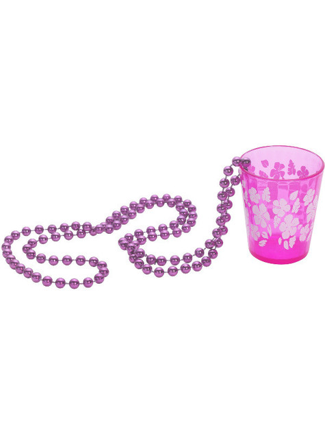 Shot Glass on Beads, Pink