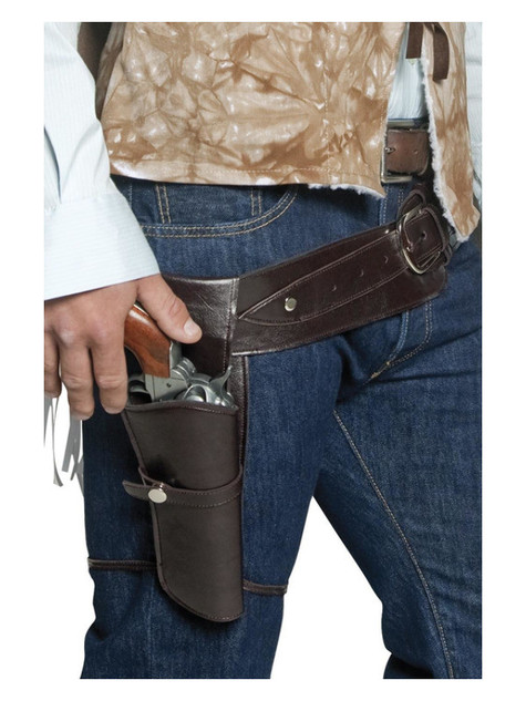 Authentic Western Wandering Gunman Belt & Holster,