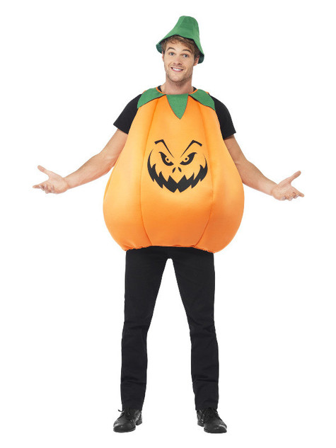 Pumpkin Costume, Orange, Adult