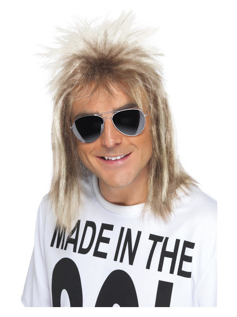 80s Mullet Wig, Blonde