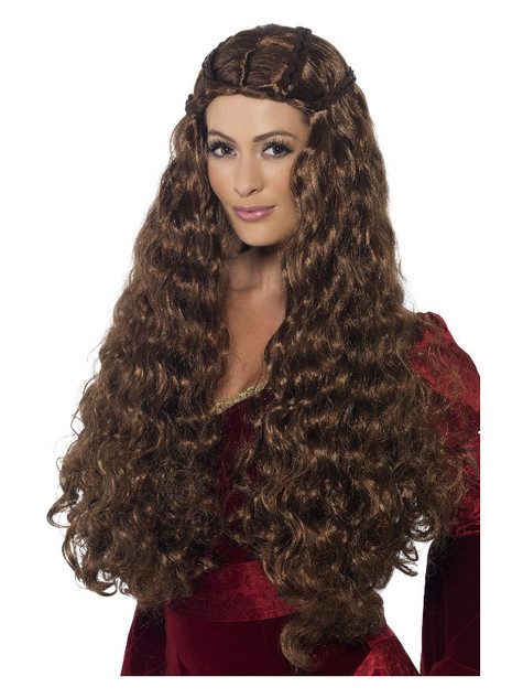 Medieval Princess Wig, Brown