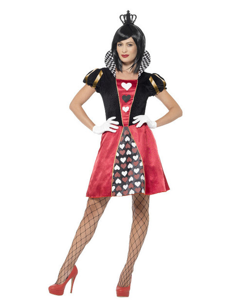 Carded Queen Costume, Red