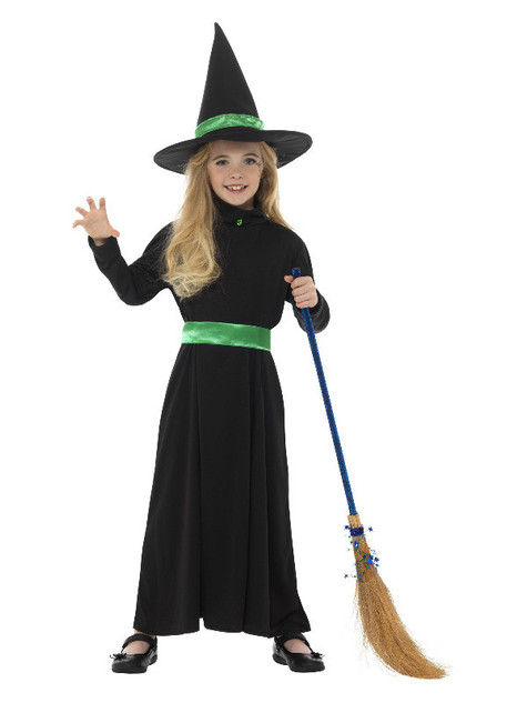 Wicked Witch Costume, Black, Child