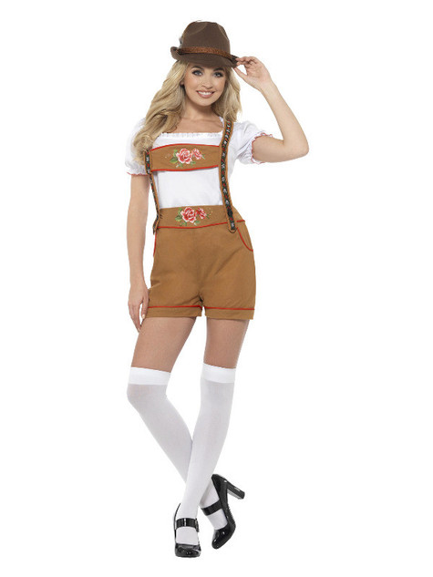 Sexy Bavarian Beer Girl Costume, Brown