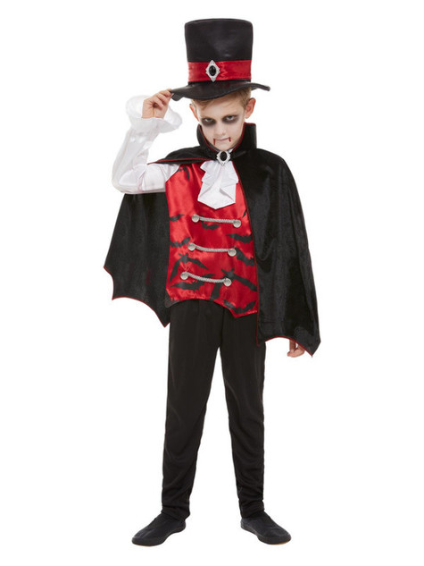 Vampire Costume, Black, Childs