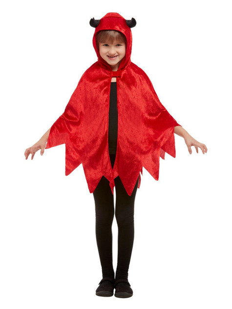 Devil Hooded Cape, Red