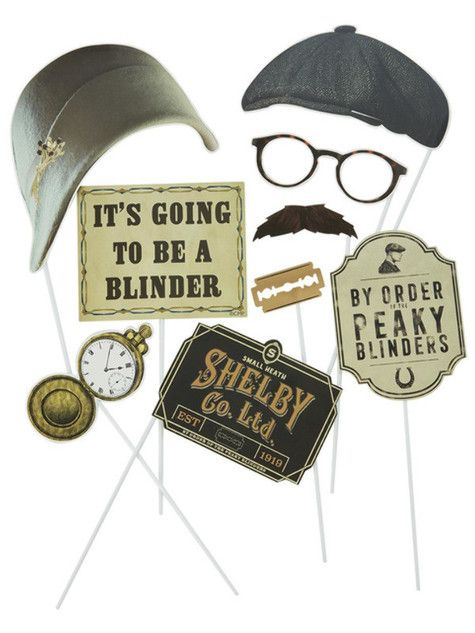 Peaky Blinders Tableware, Photobooth Props