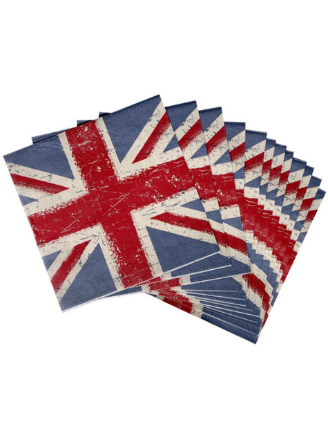 Union Jack Vintage Style Print Paper Napkins