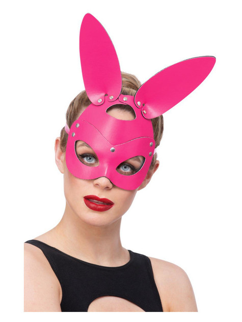 Fever Pink Mock Leather Rabbit Mask