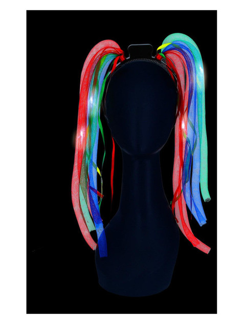 LED Light Up Rainbow Spaghetti Headband