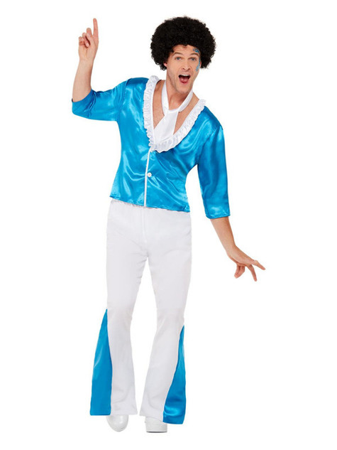 70s Super Glam Costume, Blue