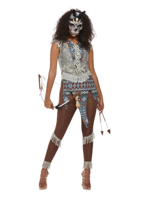 Dark Spirit Warrior Costume, Blue, Womens