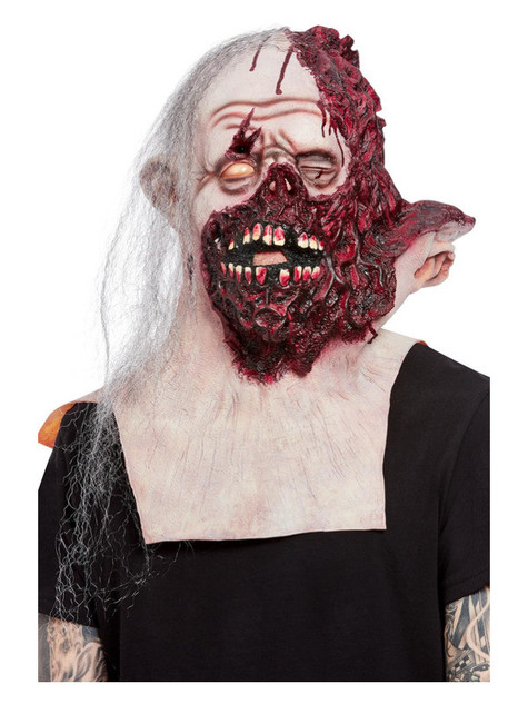 Deluxe Burnt Face Overhead & Neck Mask, Latex