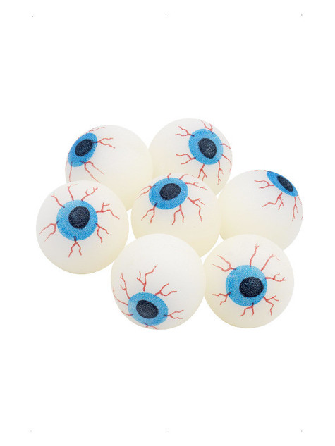 Glow in the Dark Eyeball Powerball, White