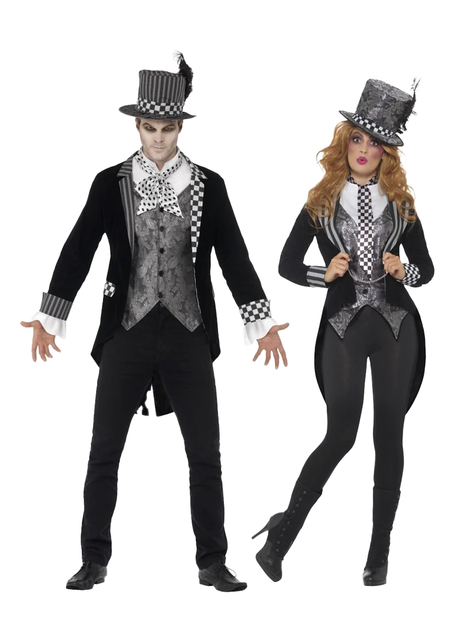 Deluxe Dark Hatter Couples Costume