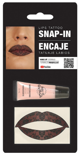 Ladies Lace Roses Lip Transfer