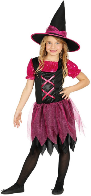 Girls Glitter Witch Fancy Dress Costume