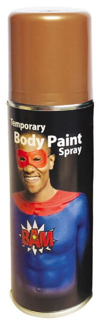 Adults Gold Body Spray Fancy Dress Make Up