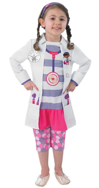 Girls Doc McStuffin Fancy Dress Costume