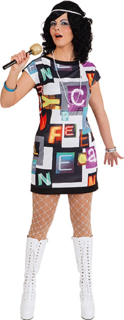 Ladies Disco Fever Fancy Dress Costume