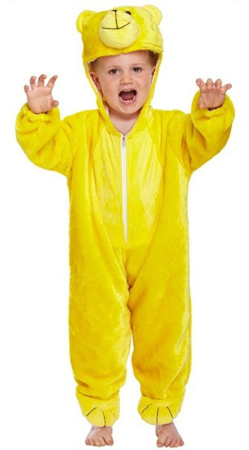 Child's Yellow Bear Fancy Dress Costume