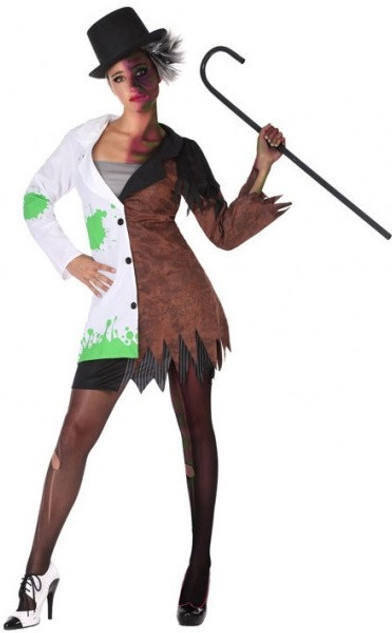 Ladies Mad Scientist Fancy Dress Costume