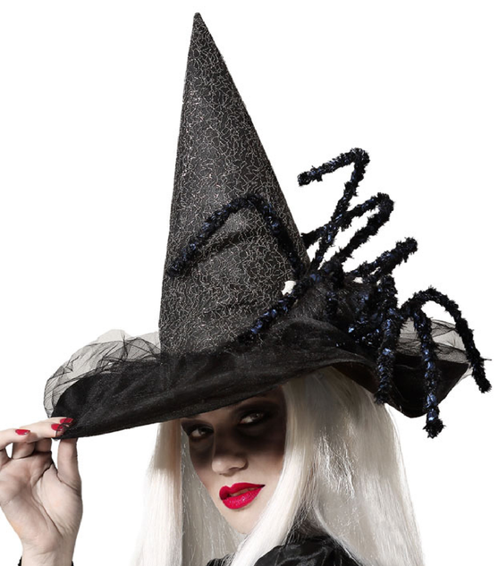 Ladies Giant Spider Witch Fancy Dress Hat