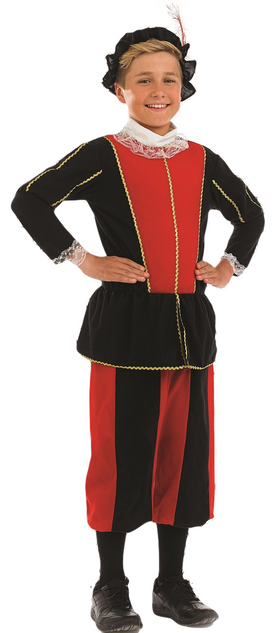 Boys Royal Tudor Fancy Dress Costume