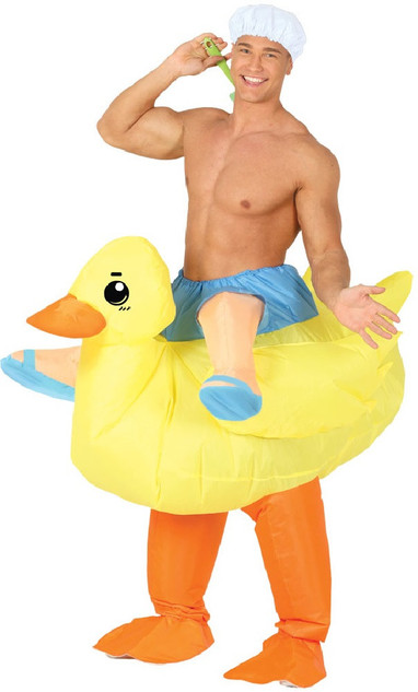 Adult Inflatable Rubber Duck Fancy Dress Costume