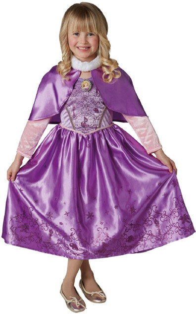 Girls Winter Rapunzel Fancy Dress Costume