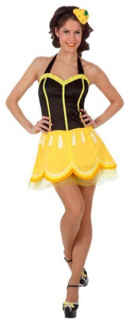 Ladies Lemon Fancy Dress Costume