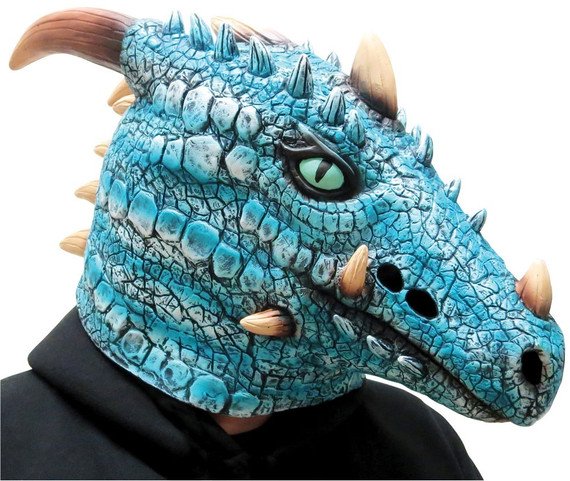 Adults Ice Dragon Fancy Dress Mask