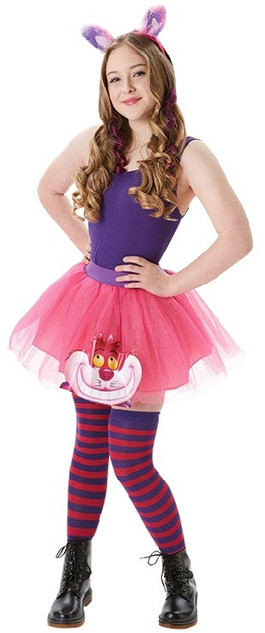 Ladies Cheshire Cat Fancy Dress Costume Kit