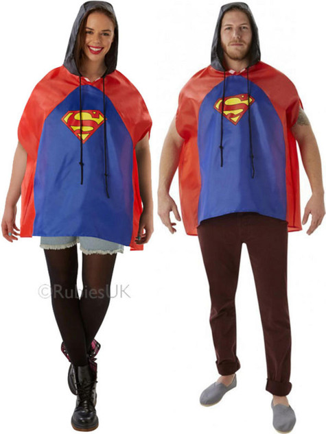 Unisex Superman Festival Poncho