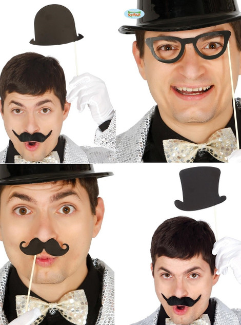 Set of 8 1920s Photobooth Props
