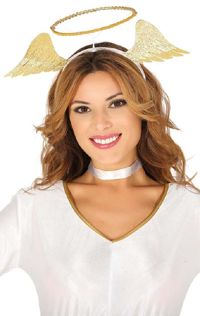 Ladies Angel Headband Fancy Dress Accessory