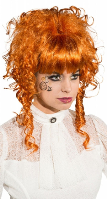 Ladies Ginger Steampunk Wig