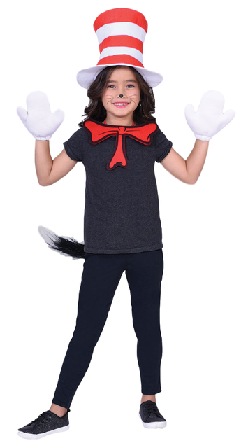 Childs Cat In The Hat Fancy Dress Kit