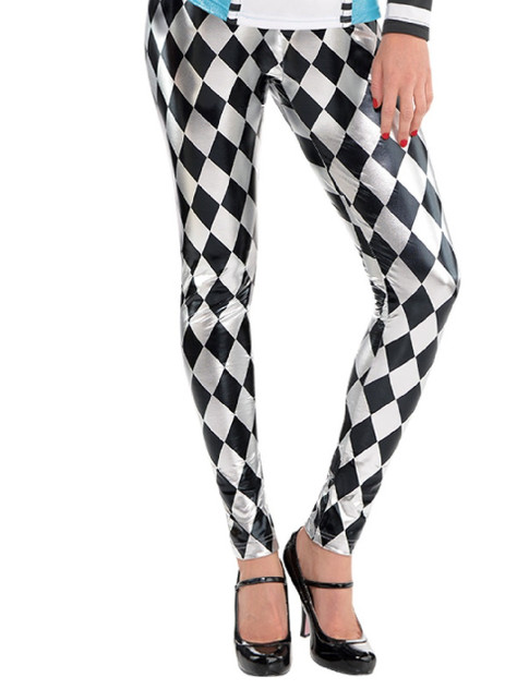 Ladies Wonderland Fancy Dress Leggings