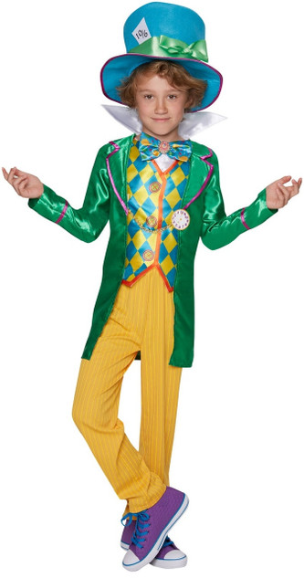 Boys Mad Hatter Fancy Dress Costume