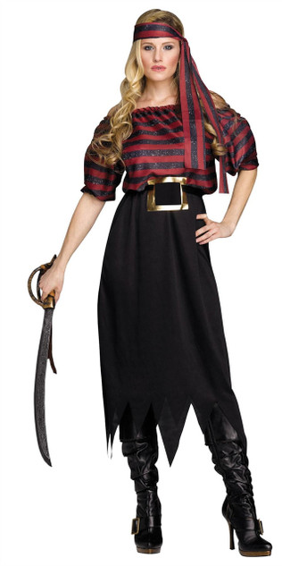Women's Pirate Maiden Costume One Size