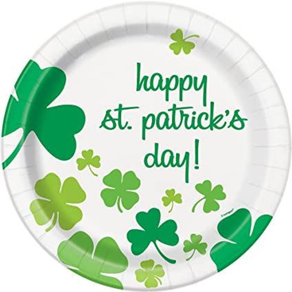 8 Happy St. Patricks Day Plates