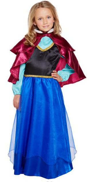 Girls Ice Princess Fancy Dress Costume