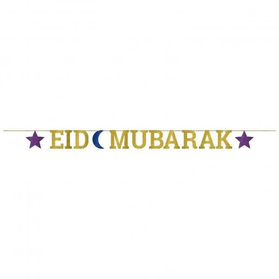 Amscan Eid Mubarak Letter Banner