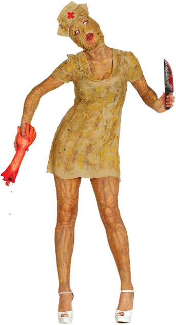 Ladies Silent Zombie Nurse Costume