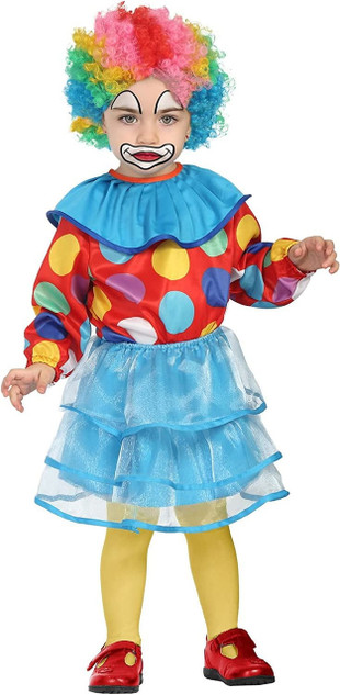 Girls Baby Clown Costume