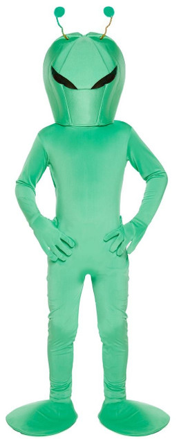 Child's Green Alien Fancy Dress Costume