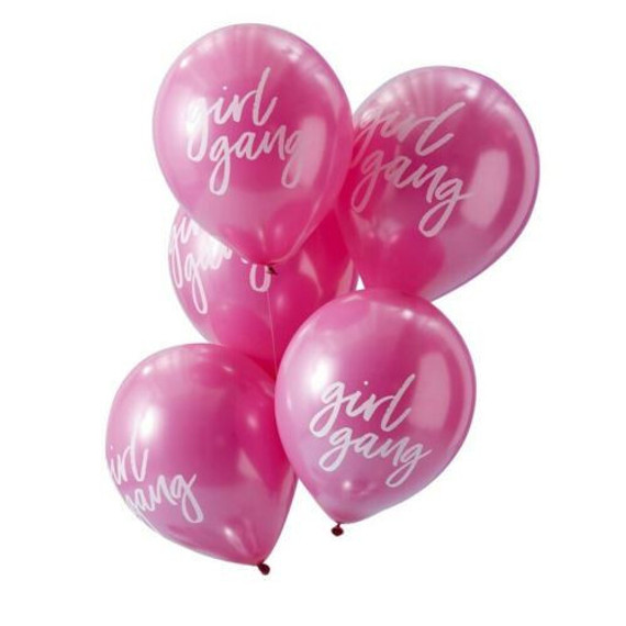 Pink Gang Girl Balloons