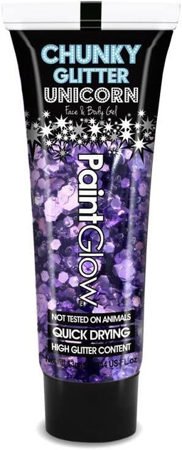 Chunky Glitter Face and Body Gels, Helter Skelter, 13 ml