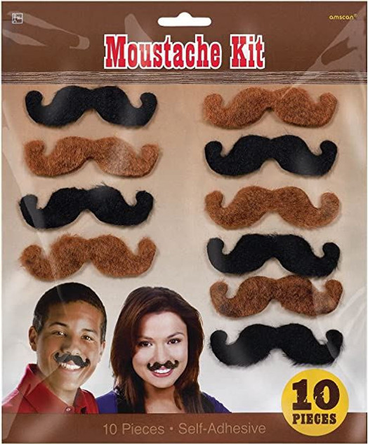 Western Moustaches 15cm x 8.6cm